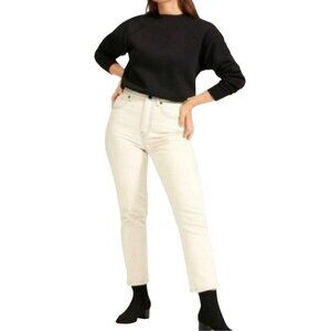 Everlane NWT The Original Cheeky Jeans Ecru Size 30